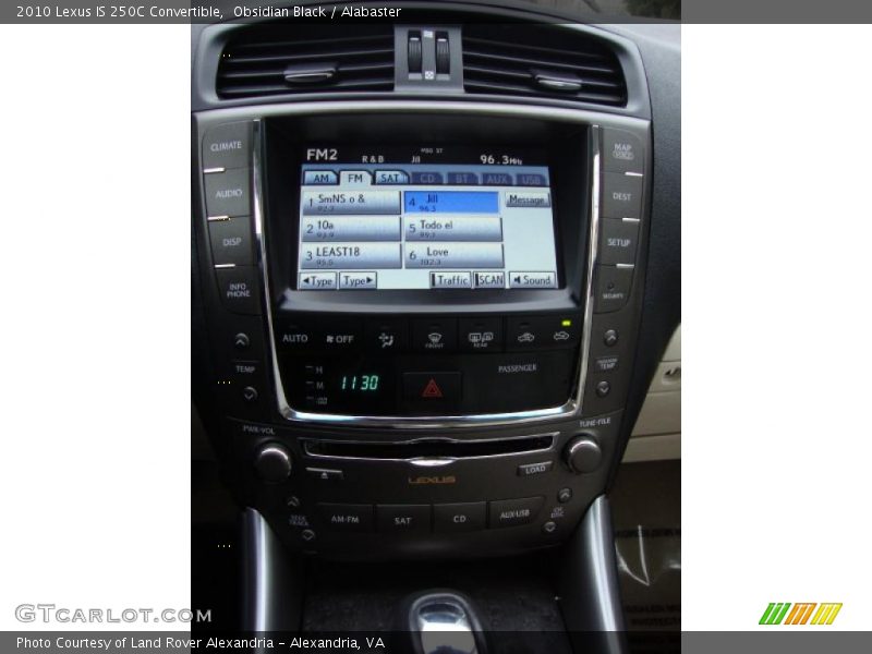 Controls of 2010 IS 250C Convertible