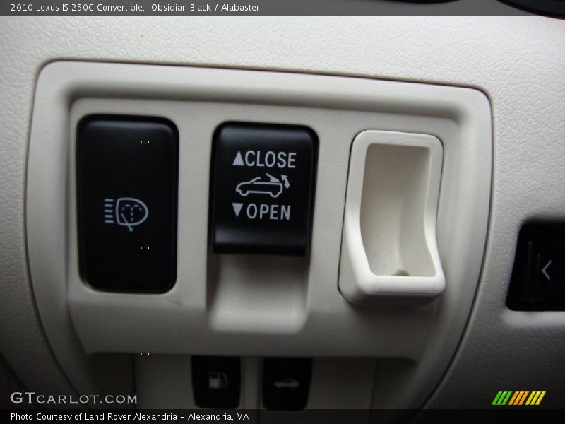 Obsidian Black / Alabaster 2010 Lexus IS 250C Convertible