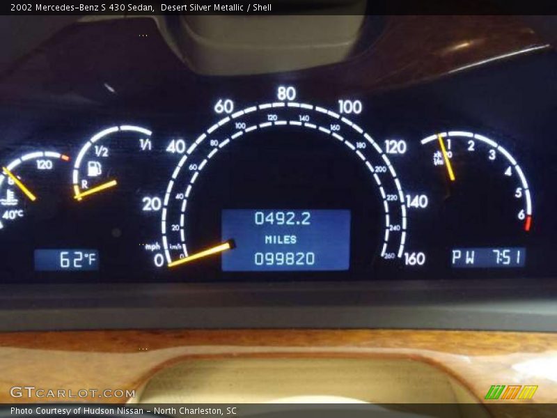 Desert Silver Metallic / Shell 2002 Mercedes-Benz S 430 Sedan