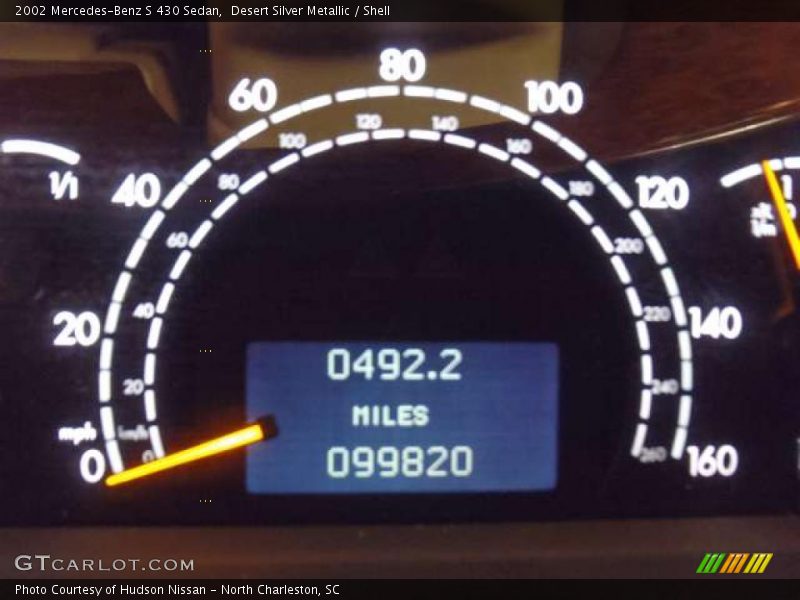 Desert Silver Metallic / Shell 2002 Mercedes-Benz S 430 Sedan