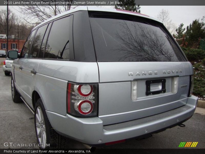 Zermatt Silver Metallic / Jet Black 2010 Land Rover Range Rover Supercharged