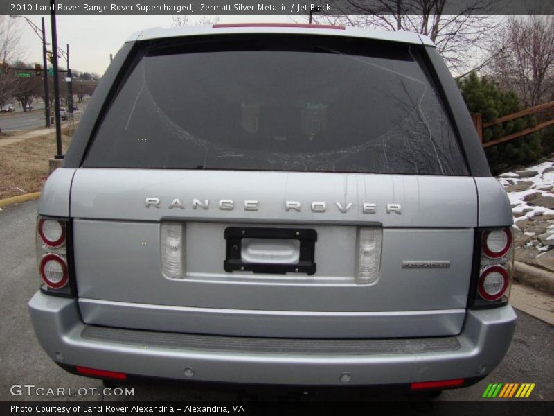 Zermatt Silver Metallic / Jet Black 2010 Land Rover Range Rover Supercharged
