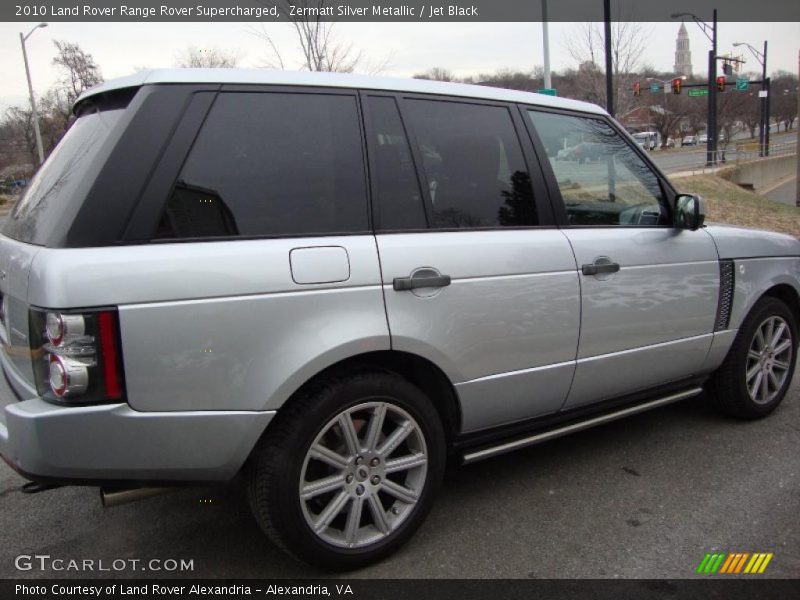 Zermatt Silver Metallic / Jet Black 2010 Land Rover Range Rover Supercharged