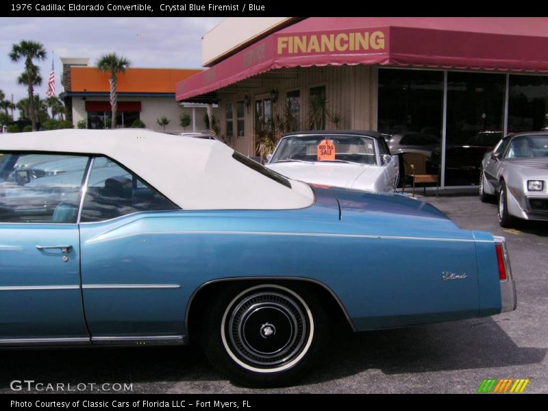 Crystal Blue Firemist / Blue 1976 Cadillac Eldorado Convertible
