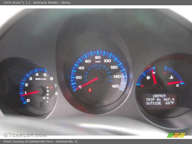 Anthracite Metallic / Ebony 2004 Acura TL 3.2