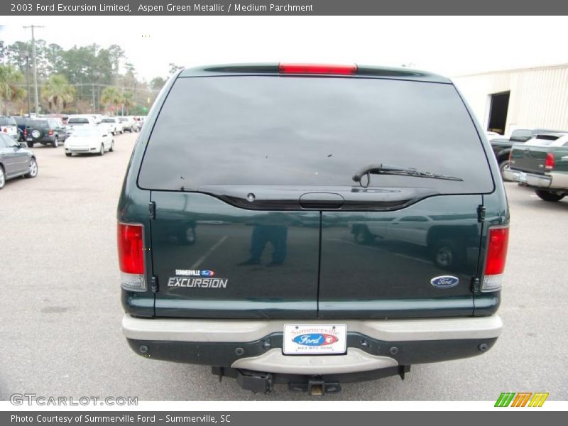 Aspen Green Metallic / Medium Parchment 2003 Ford Excursion Limited