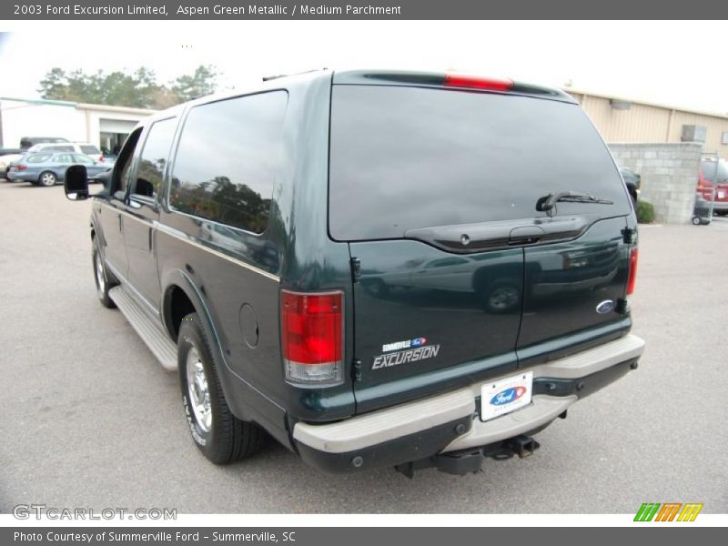 Aspen Green Metallic / Medium Parchment 2003 Ford Excursion Limited