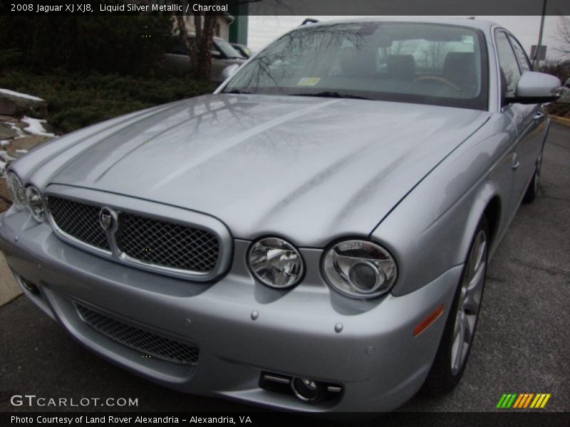 Liquid Silver Metallic / Charcoal 2008 Jaguar XJ XJ8