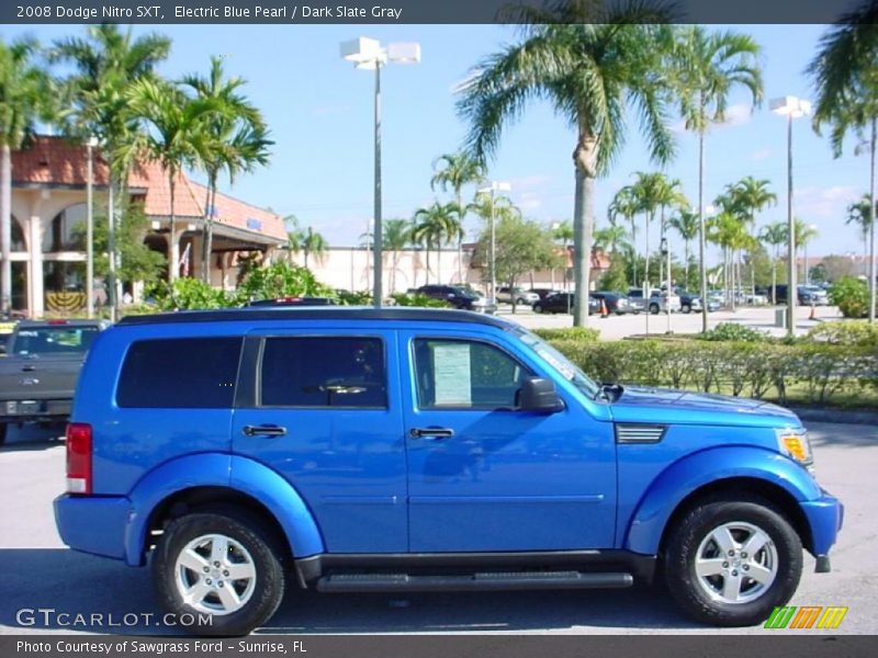 Electric Blue Pearl / Dark Slate Gray 2008 Dodge Nitro SXT