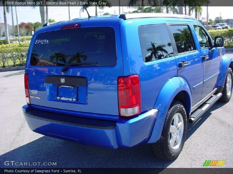 Electric Blue Pearl / Dark Slate Gray 2008 Dodge Nitro SXT