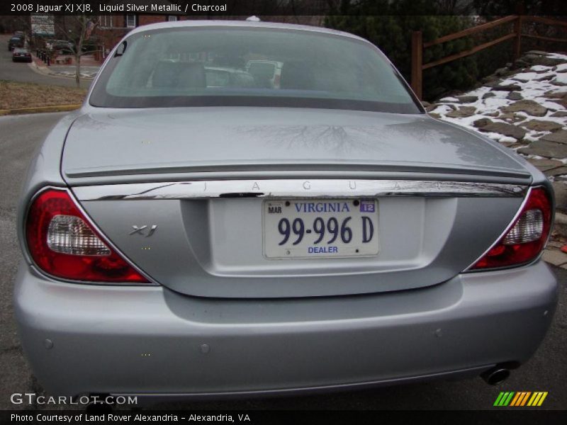 Liquid Silver Metallic / Charcoal 2008 Jaguar XJ XJ8