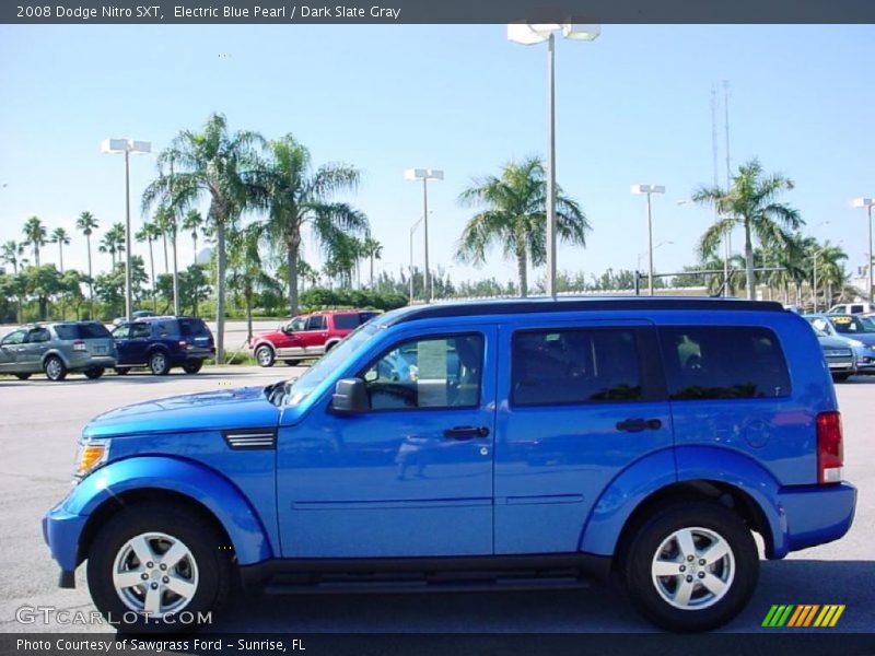 Electric Blue Pearl / Dark Slate Gray 2008 Dodge Nitro SXT