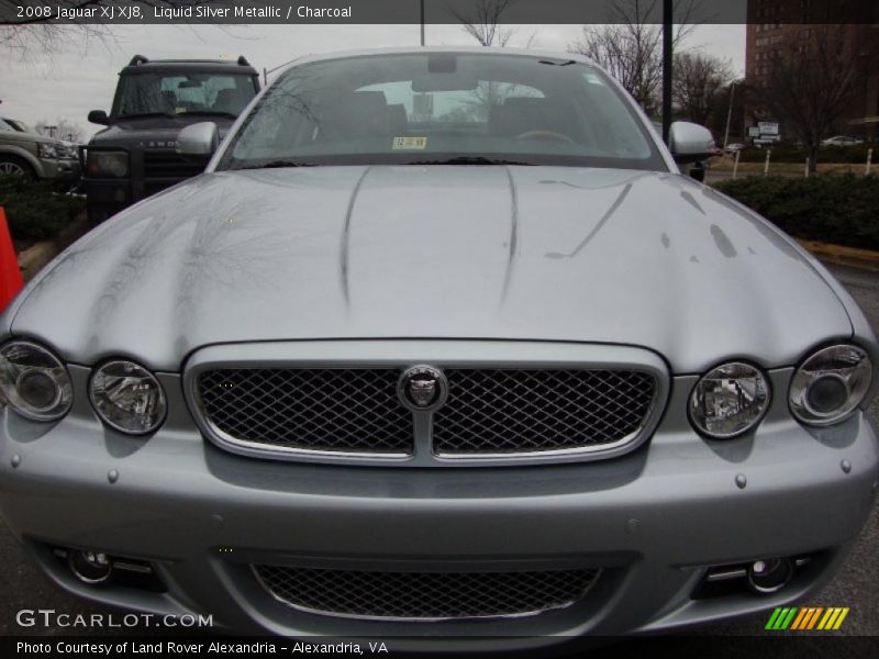 Liquid Silver Metallic / Charcoal 2008 Jaguar XJ XJ8