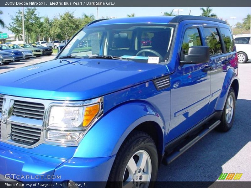 Electric Blue Pearl / Dark Slate Gray 2008 Dodge Nitro SXT