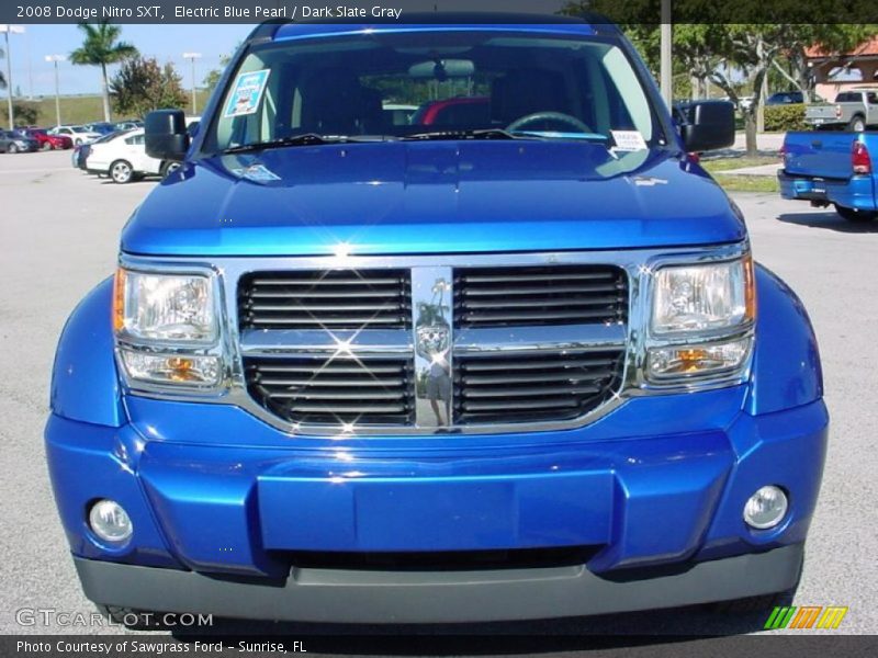 Electric Blue Pearl / Dark Slate Gray 2008 Dodge Nitro SXT