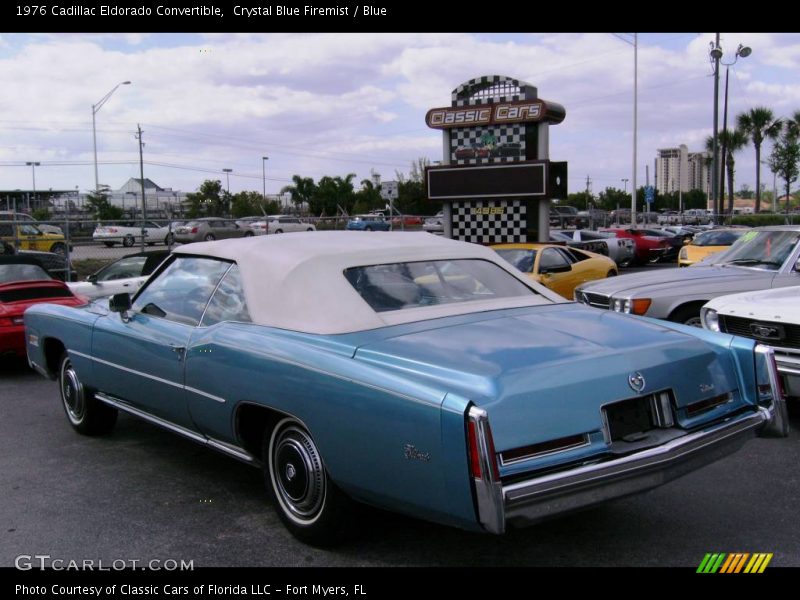 Crystal Blue Firemist / Blue 1976 Cadillac Eldorado Convertible