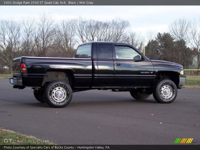 Black / Mist Gray 2001 Dodge Ram 2500 ST Quad Cab 4x4