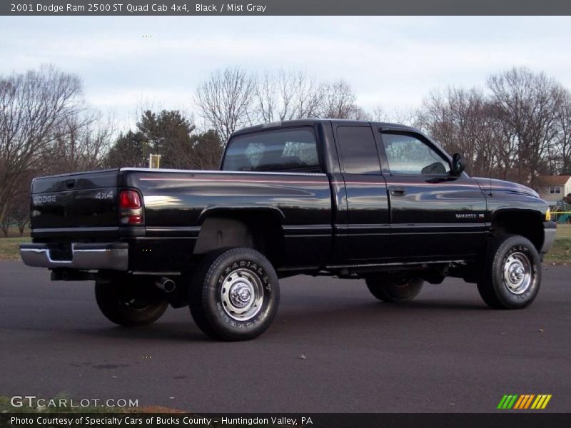 Black / Mist Gray 2001 Dodge Ram 2500 ST Quad Cab 4x4