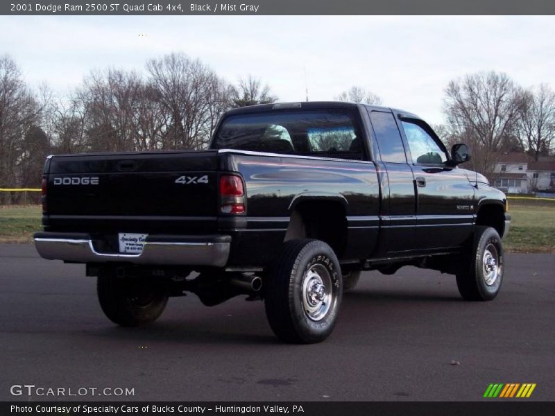 Black / Mist Gray 2001 Dodge Ram 2500 ST Quad Cab 4x4