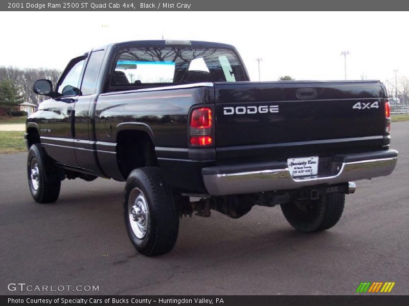 Black / Mist Gray 2001 Dodge Ram 2500 ST Quad Cab 4x4