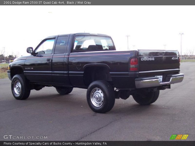 Black / Mist Gray 2001 Dodge Ram 2500 ST Quad Cab 4x4