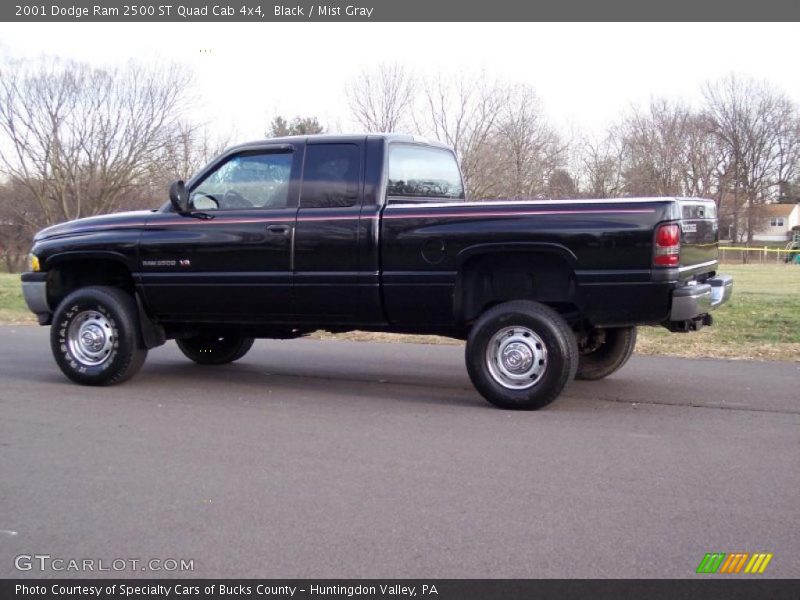 Black / Mist Gray 2001 Dodge Ram 2500 ST Quad Cab 4x4
