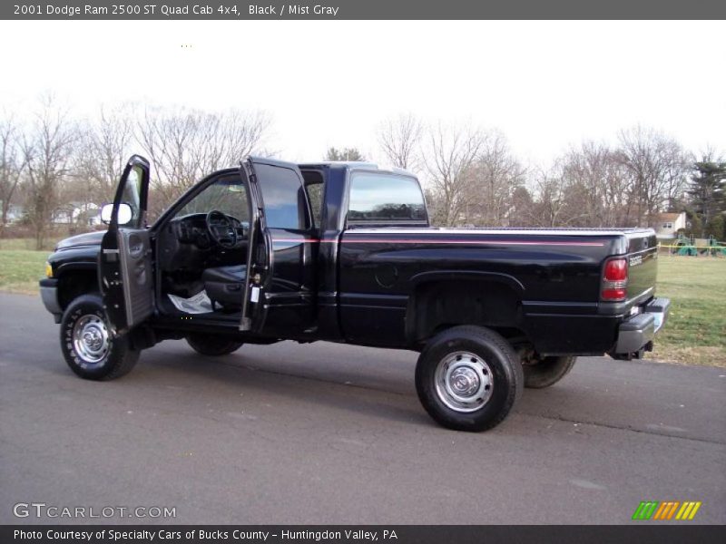 Black / Mist Gray 2001 Dodge Ram 2500 ST Quad Cab 4x4