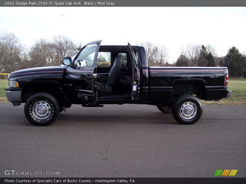 Black / Mist Gray 2001 Dodge Ram 2500 ST Quad Cab 4x4