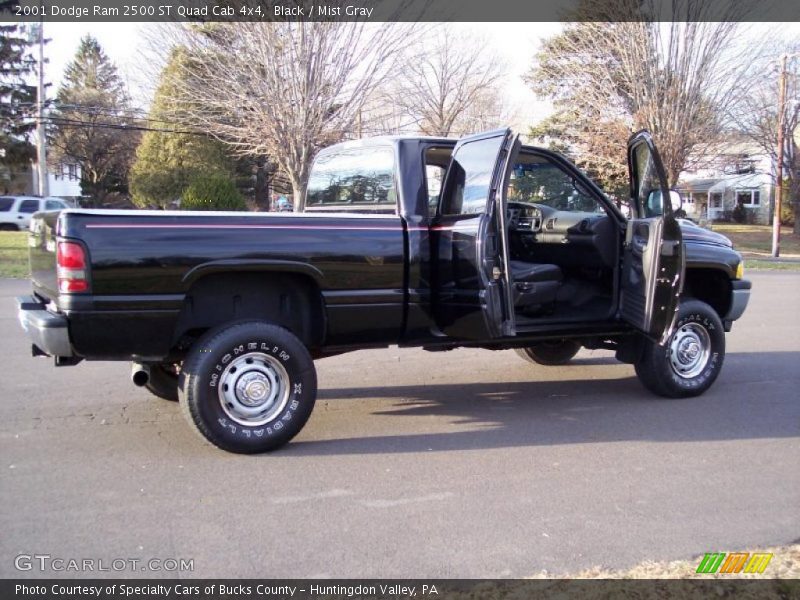 Black / Mist Gray 2001 Dodge Ram 2500 ST Quad Cab 4x4