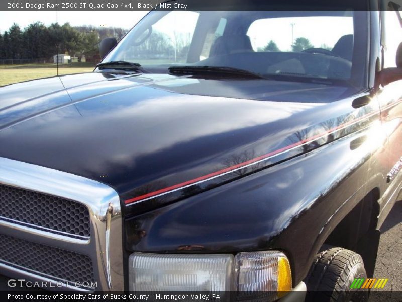 Black / Mist Gray 2001 Dodge Ram 2500 ST Quad Cab 4x4
