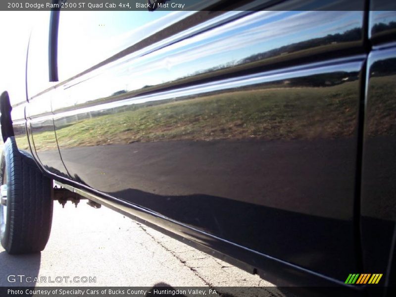 Black / Mist Gray 2001 Dodge Ram 2500 ST Quad Cab 4x4