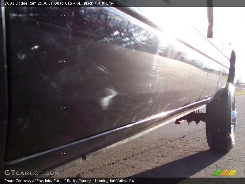 Black / Mist Gray 2001 Dodge Ram 2500 ST Quad Cab 4x4