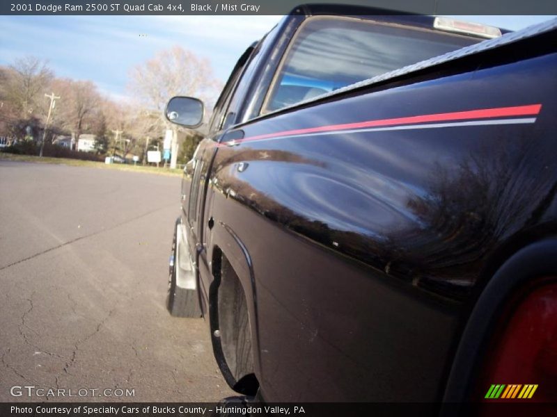 Black / Mist Gray 2001 Dodge Ram 2500 ST Quad Cab 4x4