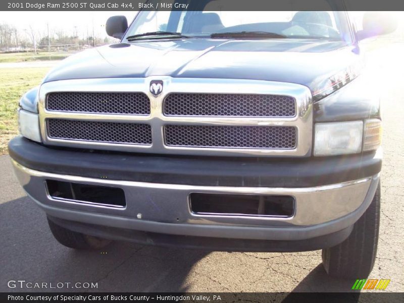 Black / Mist Gray 2001 Dodge Ram 2500 ST Quad Cab 4x4