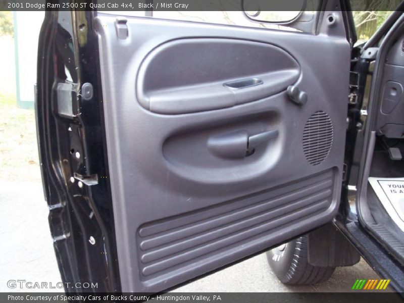 Black / Mist Gray 2001 Dodge Ram 2500 ST Quad Cab 4x4