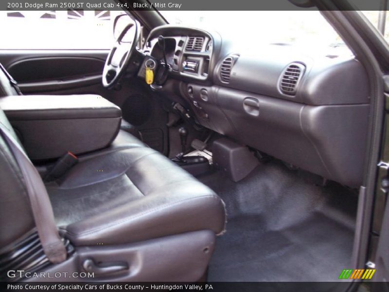 Black / Mist Gray 2001 Dodge Ram 2500 ST Quad Cab 4x4