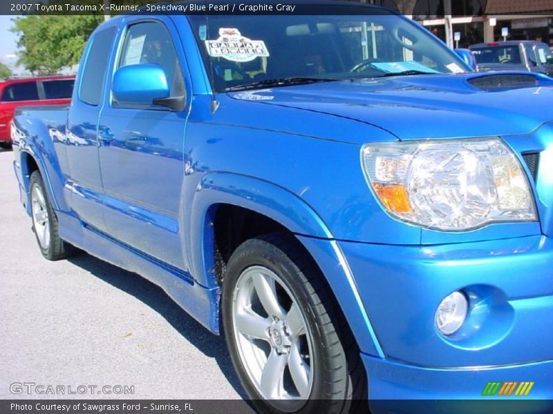 Speedway Blue Pearl / Graphite Gray 2007 Toyota Tacoma X-Runner