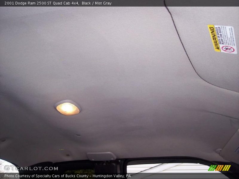 Black / Mist Gray 2001 Dodge Ram 2500 ST Quad Cab 4x4