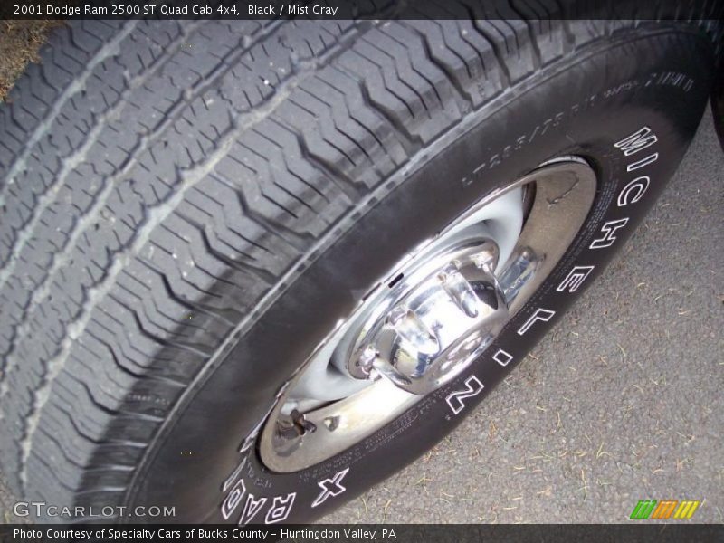 Black / Mist Gray 2001 Dodge Ram 2500 ST Quad Cab 4x4