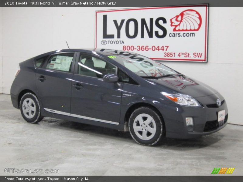 Winter Gray Metallic / Misty Gray 2010 Toyota Prius Hybrid IV