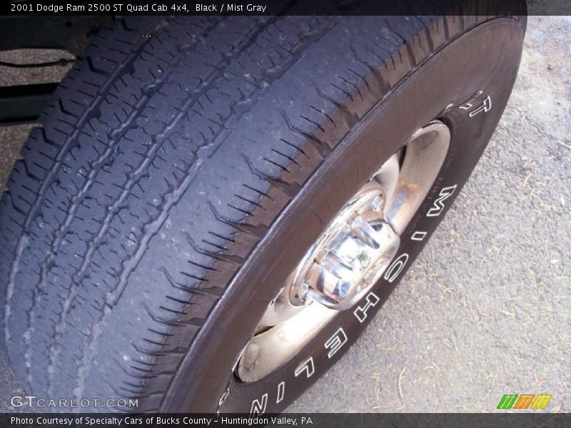 Black / Mist Gray 2001 Dodge Ram 2500 ST Quad Cab 4x4