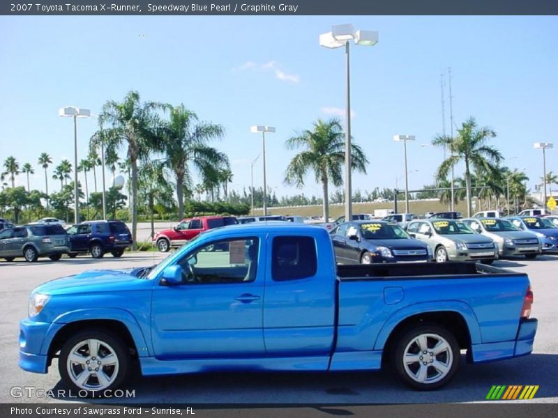 Speedway Blue Pearl / Graphite Gray 2007 Toyota Tacoma X-Runner