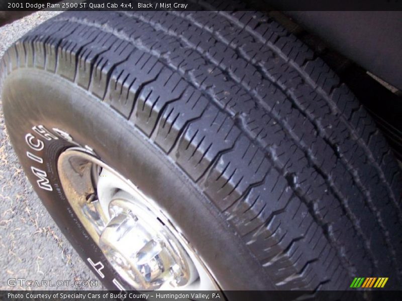 Black / Mist Gray 2001 Dodge Ram 2500 ST Quad Cab 4x4