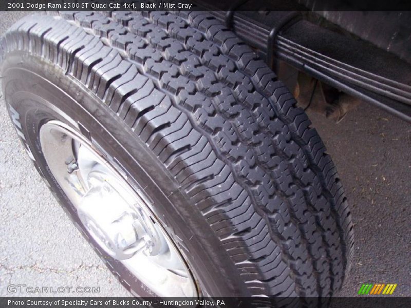 Black / Mist Gray 2001 Dodge Ram 2500 ST Quad Cab 4x4