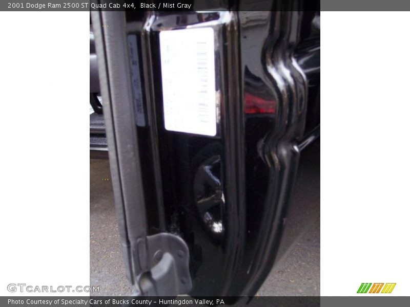 Black / Mist Gray 2001 Dodge Ram 2500 ST Quad Cab 4x4