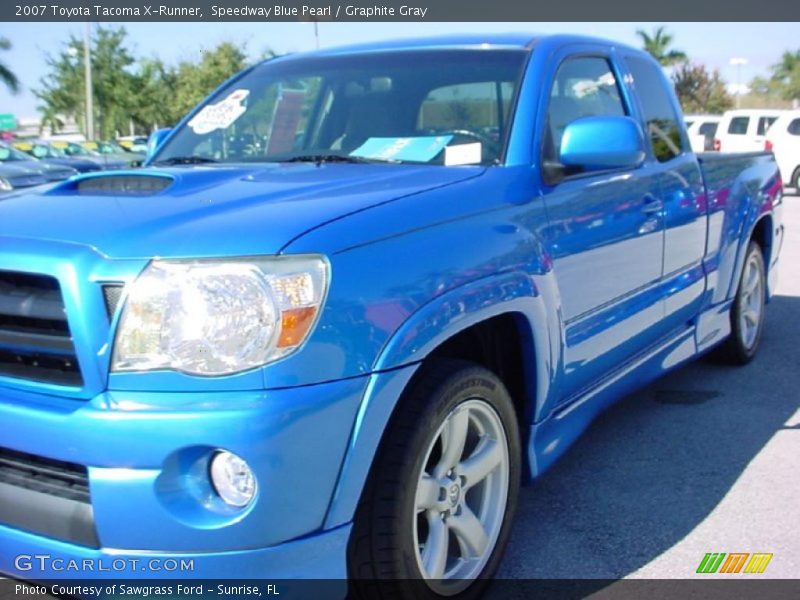 Speedway Blue Pearl / Graphite Gray 2007 Toyota Tacoma X-Runner
