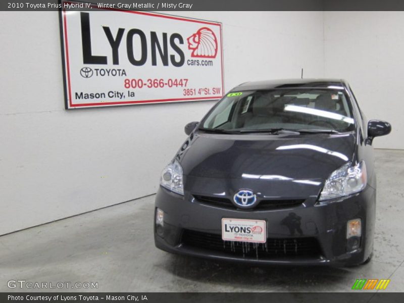 Winter Gray Metallic / Misty Gray 2010 Toyota Prius Hybrid IV