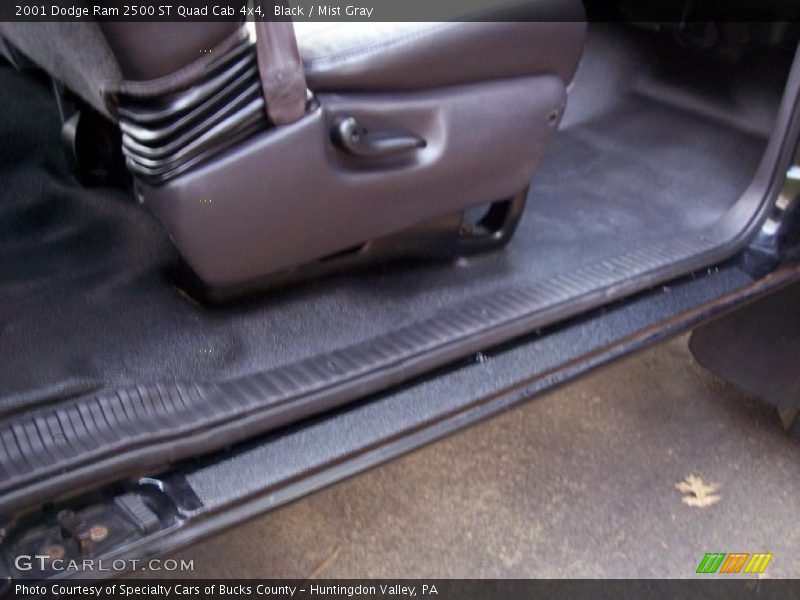 Black / Mist Gray 2001 Dodge Ram 2500 ST Quad Cab 4x4