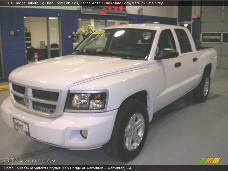 Stone White / Dark Slate Gray/Medium Slate Gray 2010 Dodge Dakota Big Horn Crew Cab 4x4