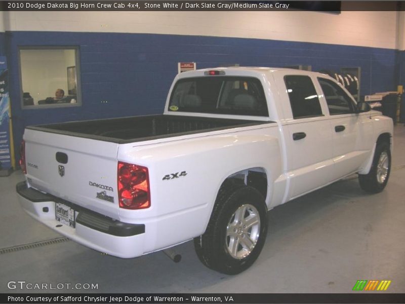 Stone White / Dark Slate Gray/Medium Slate Gray 2010 Dodge Dakota Big Horn Crew Cab 4x4